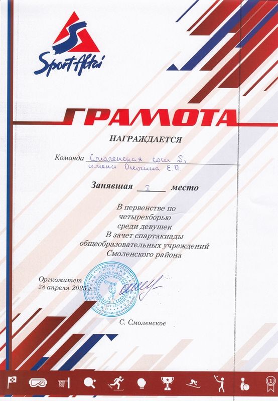 Легкоатлетическое многоборье.